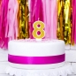 Preview: Number Candle - 8 – Gold